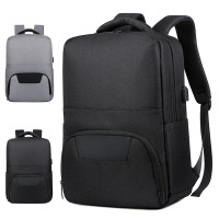 心梦同行跨境双肩款商务背包 大容量双肩包多功能纯色电脑包商务通勤双背男女通用 6332/个