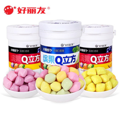 好丽友 3+缤果Q立方 90g*4瓶 葡萄+金桔+菠萝