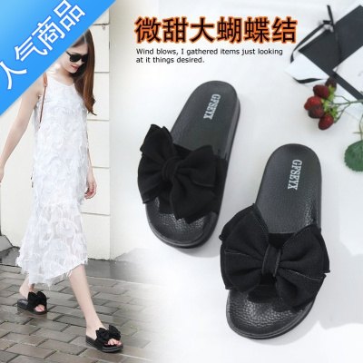 SUNTEK大码女鞋41-43一字凉拖鞋女夏外穿胖MM宽胖脚松糕拖鞋厚底沙滩鞋