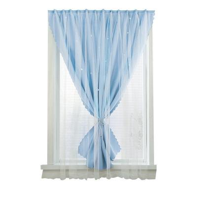 家柏饰(CORATED)简易窗帘魔术贴免打孔安装卧室遮光布2026新款出租屋北欧简约遮阳