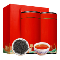 源御露(Yuan Yu Lu)武夷新春茶正山小种浓香型红茶松香红茶礼罐装茶叶500克