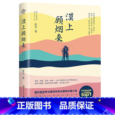[正版]漠上顾烟来 夏艾著 首部聚焦环保主题,都市现实主义题材 都市白领x退伍军人 爱情言情小说排行榜