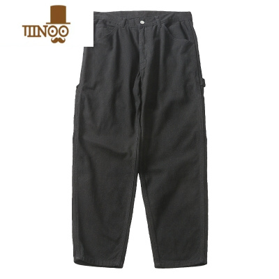 YANXU马切达秋季日系纯色直筒工装裤男士潮牌休闲百搭长裤男款宽松裤子