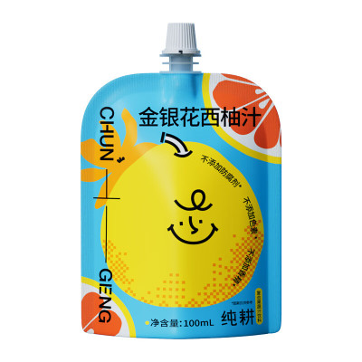 纯耕 袋装金银花西柚汁100ml