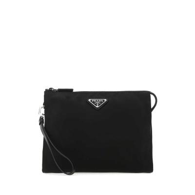 普拉达(PRADA)再生尼龙手拿包多功能百搭配色时尚女士 clutch 单