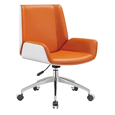臻远 ZY-BGY-31 办公椅转椅人体工学椅电脑椅会议椅老板椅西皮 (橙色)