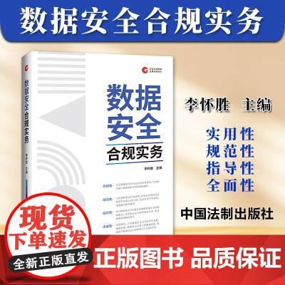 正版 数据安全合规实务 李怀胜 企业合规管理法律实务指引 保障数据安全完善数据数字经济治理体系 法制出版社