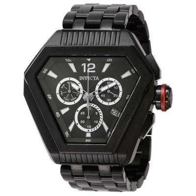 因维克塔(INVICTA)瑞士制造石英男士运动手表防水50米计时码表夜光不锈钢表壳