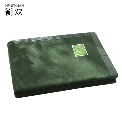 衡欢(HENGHUAN)加厚羊毛毯 军绿色毛毯 RZ-MT03/床 (1.2米床用)