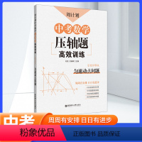 数学 [正版]中考数学压轴题高效训练匀速动点问题周计划 初中初三3九9年级中考真题实战演练 重点题型专项突破专项强化训练