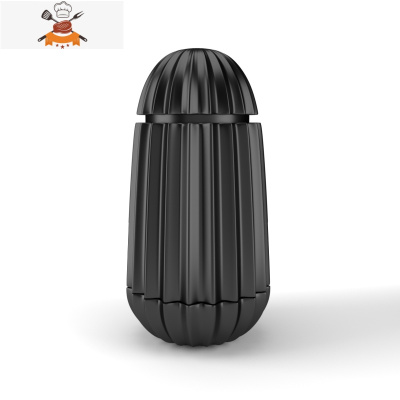 按压式牙签盒个性创意牙签筒家用客厅酒店自动棉签收纳盒桶牙签罐 敬平 黑色