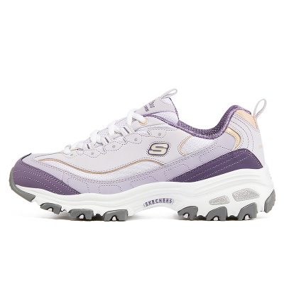 斯凯奇(Skechers)女鞋 2023秋季新款运动鞋时尚潮流休闲鞋透气耐磨复古厚底熊猫鞋 13143-LAV 5/35