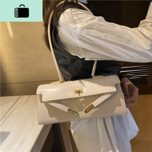复古法式腋下包女2020新款流行包包手提单肩包白色质感百搭凯莉包NEW LAKE女士单肩包