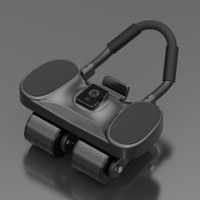 万多 QH5-BK 四轮自动回弹多功能健腹轮(计数器)黑