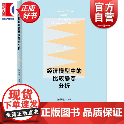 经济模型中的比较静态分析 孙燕铭编经济学理论上海人民出版社