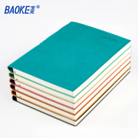 宝克(BAOKE)NB2218 商务加厚18K记事本PU皮面本可插笔日记本笔记本128页/本 随机颜色 1本装