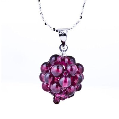 梦克拉Mkela 石榴石吊坠 华丽丰收 甜美可爱