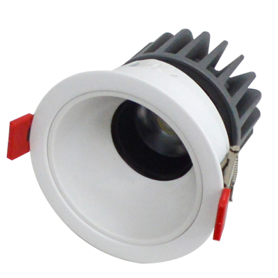 LED射灯 防眩光 嵌入式 白架+白杯-单头15W白光