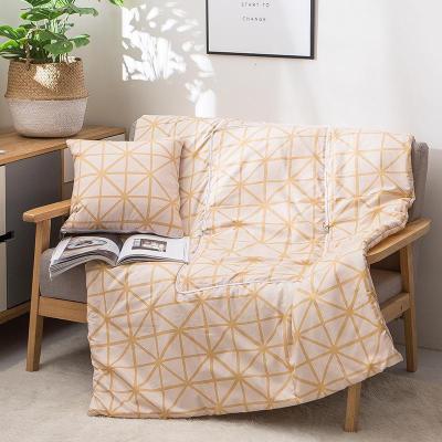 家柏饰(CORATED)抱枕被子两用靠枕办公室午睡午休被毯子床头汽车靠垫被靠背垫