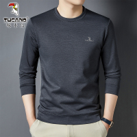 啄木鸟男士2025秋冬季新款卫衣圆领套头T恤长袖上衣百搭打底衫男