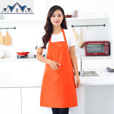 防水围裙工作时尚女厨房防油罩衣工作服大人男定制logo印字 三维工匠