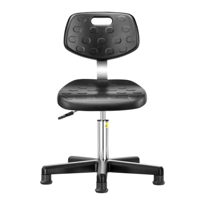 臻远ZY-7956 防静电椅子车间流水线升降椅子 40-54cm黑尼龙脚脚杯款