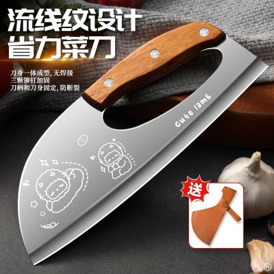 省力菜刀家用切片刀厨房切肉刀不锈钢面条刀超快锋利厨师专用刀具B7163