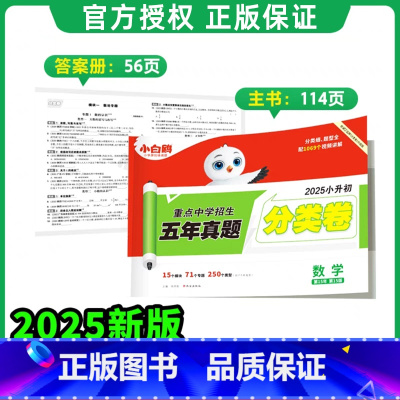 数学❤小升初真题[分类卷]1本 小学升初中 [正版]2025星空小升初真题卷数学小学专项训练分班考试卷小考系统总复习分类