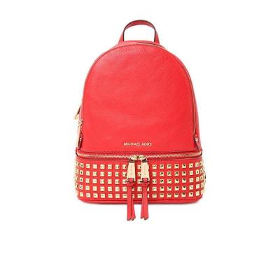 迈克·科尔斯(MICHAEL KORS)女式双肩包铆钉装饰可调肩带轻便耐用人造皮革背包