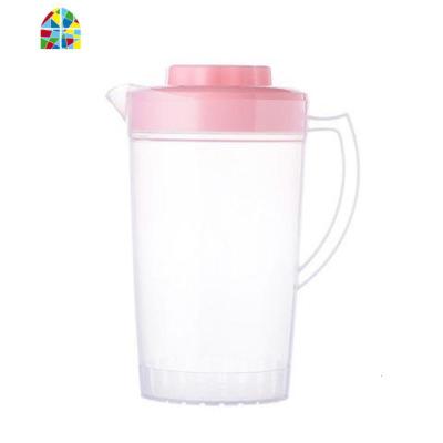 茶壶冷水壶凉水壶家用凉水杯壶塑料耐热高温大容量果汁壶凉杯 FENGHOU 北欧蓝特大号+3杯