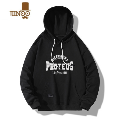 YANXU连帽卫衣男春新款美式潮牌高街上衣服男生痞帅宽松外套长袖