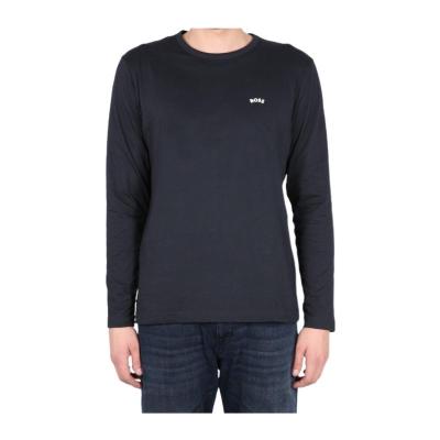 Hugo boss雨果波士长袖T恤男透气舒适百搭耐穿纯棉修身简约