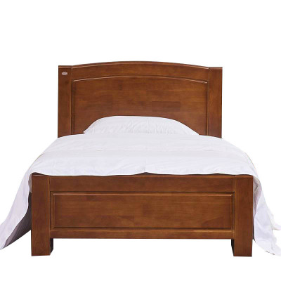 广亿隆实木床配床垫(1.2米床*1张配床垫*1张)