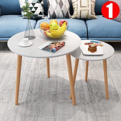 茶几简约现代迷你小圆桌边几沙发边柜角几床头桌子简易北欧ins风