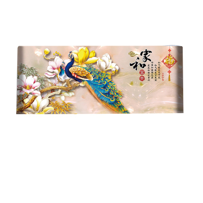京城派 挂机空调罩格力美的挂机空调防尘罩开机不取卧室1.5P匹挂式空调罩套盖布 4038富贵玉孔雀 92*20*35cm