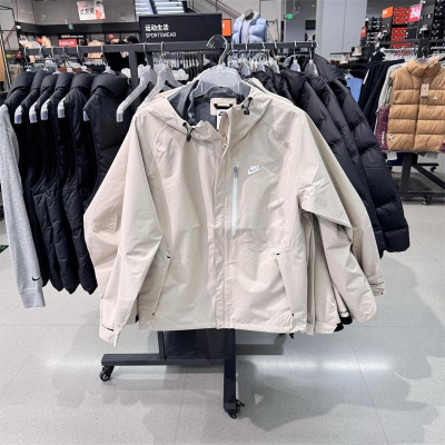 NIKE耐克连帽外套运动休闲梭织男装夹克DM5500-206 D