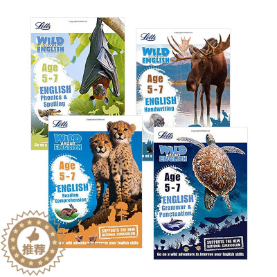[醉染正版]柯林斯少儿英语科普练习册4册5-7岁 英文原版 Collins Letts Wild About Engli