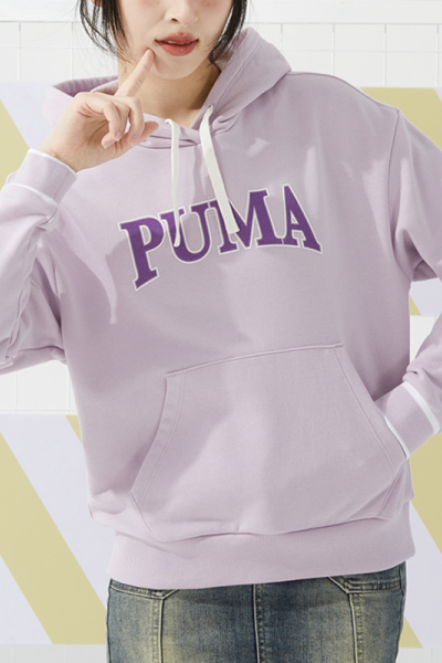 彪马(PUMA)女装新款运动服跑步健身训练上衣舒适休闲连帽套头衫时尚卫衣682176-60 ZP