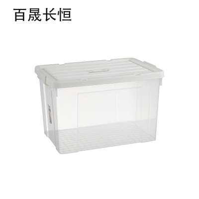 百晟长恒 BSCH-A83 105L白盖透明 防水防潮透明整理收纳箱 (计价单位:个) 白盖透明