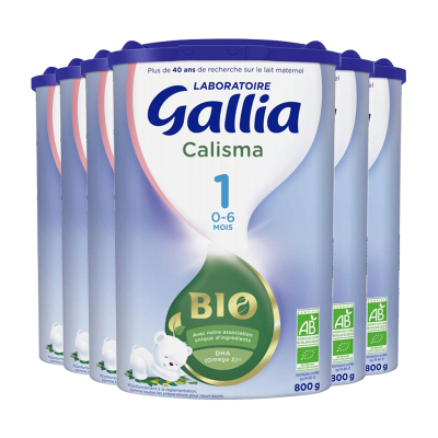 法国进口 佳丽雅Gallia 1段奶粉 有机配方婴儿奶粉0-6个月800g*6罐装