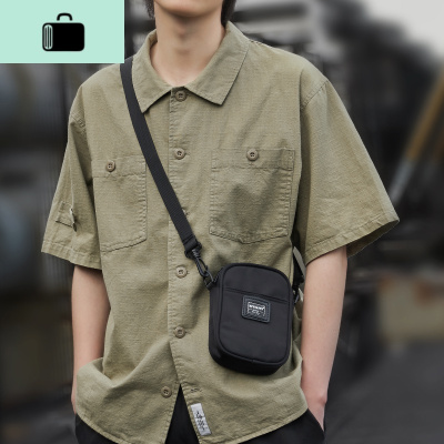 斜挎包男潮牌夏季潮款随身便捷潮小包迷你背包男士单肩包休闲挎包NEW LAKE