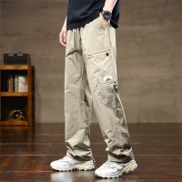 男士夏季薄款速干冰丝裤子2025新款宽松直筒休闲工装长裤