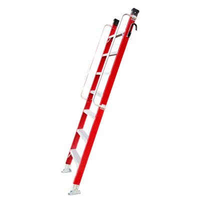 盛步达玻璃钢扶手梯子玻璃钢梯7步单梯楼梯带钩2.4米 s-j24fst (个)