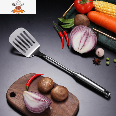 不锈钢锅铲套装家用铲子勺子加厚不伤锅专用厨具防烫可高温炒勺 敬平 煎铲(奥氏体不锈钢)