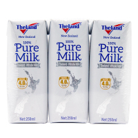 纽仕兰Theland 全脂高牛奶4.0g蛋白质(尝鲜装)250ml*3盒 新西兰进口