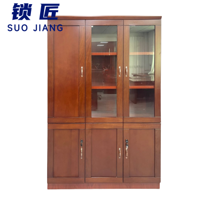 锁匠 三门木质书柜1200*420*2000mm组