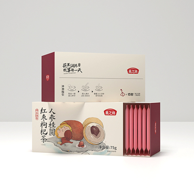 燕之坊 人参桂圆红枣枸杞茶75g花茶包盒装 独立养生茶袋泡水水果茶叶饮料果茶浓香耐泡