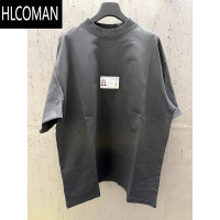 HLCOMAN巴黎风格25ss新款身份ID宽松体恤短袖男女情侣上衣T恤潮