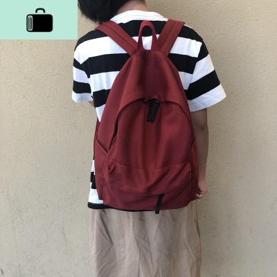 双肩包女百搭日系简约旅行背包2020无印帆布ins高中学生书包男潮NEW LAKE