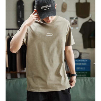 [3件8.5折42.4元,叠加优惠券]唐狮年夏季新款纯棉短袖t恤男潮休闲宽松圆领打底衫夏装半袖